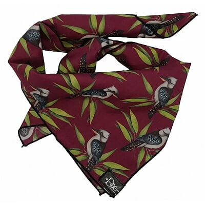 Kookaburra Mulberry Bandana