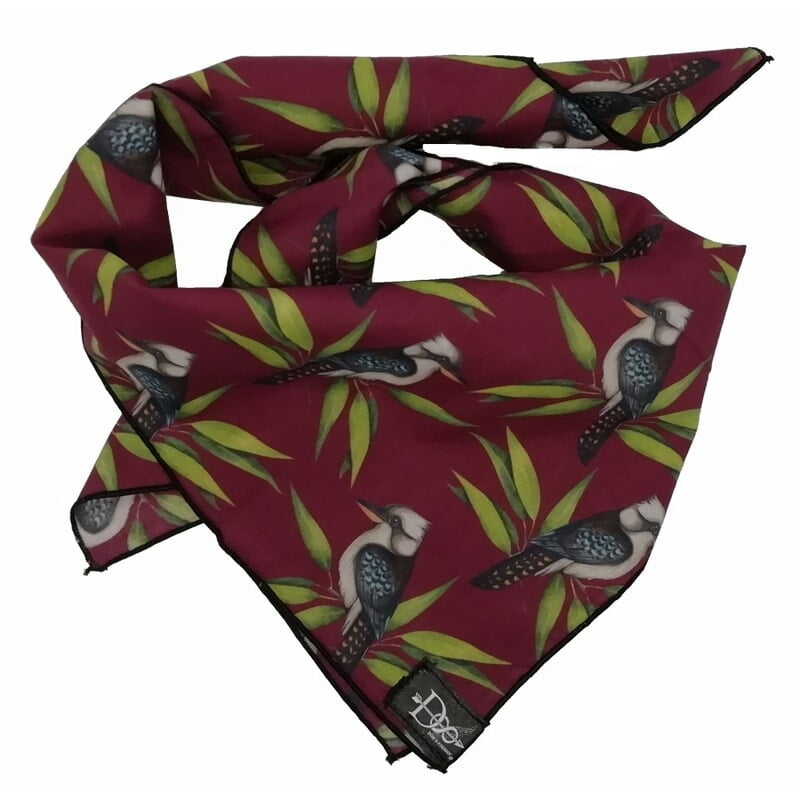 Kookaburra Mulberry Bandana Kookaburra Mulberry Bandana